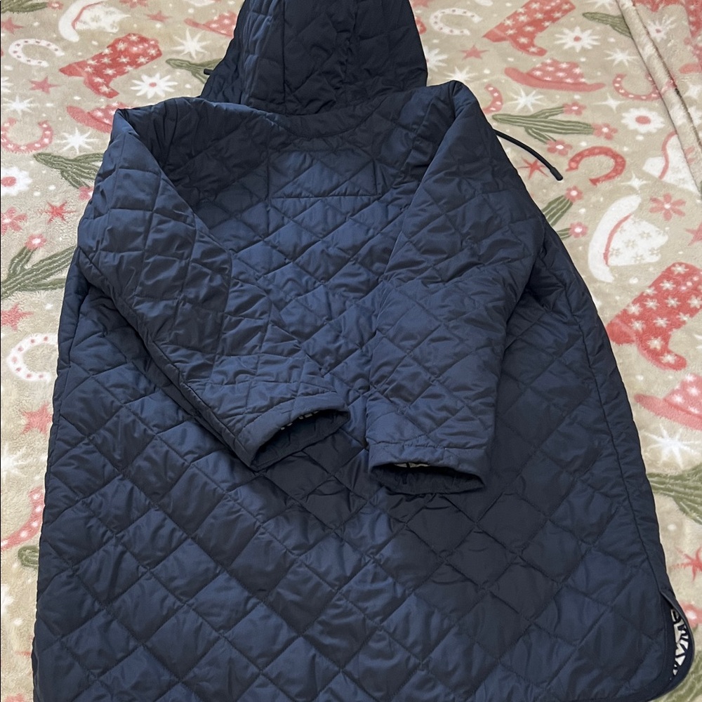 MaxMara Navy Quilted Jacket with Butterfly Emblem - Picture 10 of 10